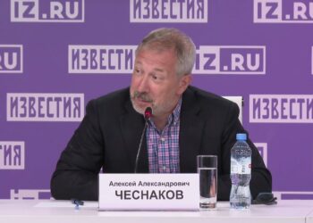 Алексей Чеснаков. Кадр из трансляции Известий