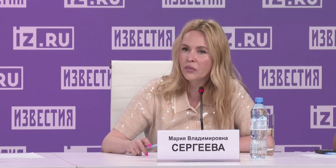 Мария Сергеева. Кадр из трансляции Известий
