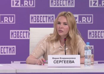 Мария Сергеева. Кадр из трансляции Известий