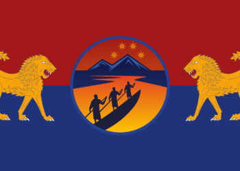 Флаг общеармянского движения «Ашхаражохов». Иллюстрация: ashkharazhokhov.org