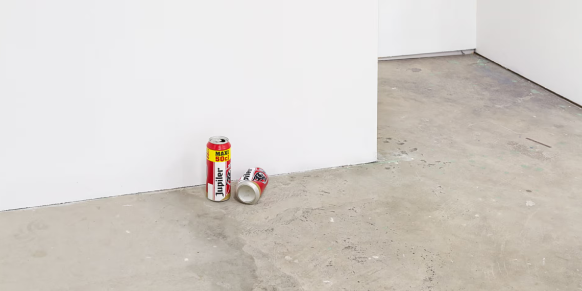 Произведение искусства All the Good Times We Spent Together художника Александра Лаве, похожее на две смятые пивные банки, выбросили в мусорное ведро.