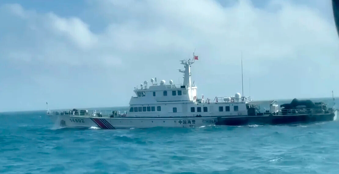 Катер береговой охраны Китая недалеко от побережья островов Мацзу, Тайвань.