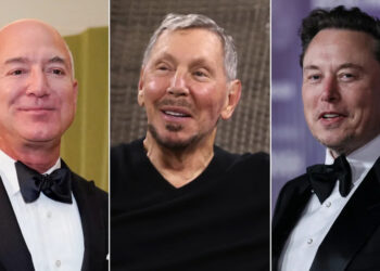 Джефф Безос, Ларри Эллисон и Илон Маск