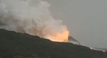 Испытание двигателя японской ракеты закончилось неудачей