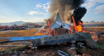 В Южной Корее потерпел крушение пассажирский самолет