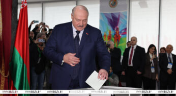 Лукашенко проголосовал на президентских выборах