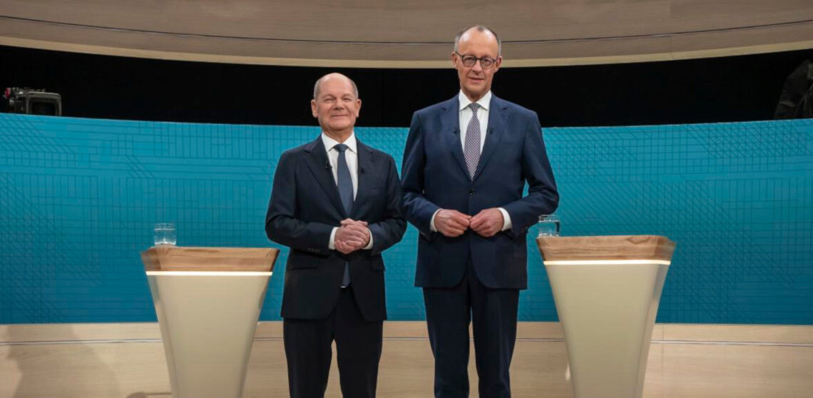 Олаф Шольц и Фридрих Мерц