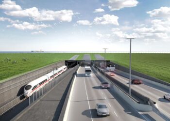 Туннель Фемарнбельт проложит две железнодорожные линии и две двухполосные автомагистрали под Балтийским морем. Фото: Femern A/S