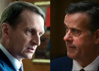 Глава СВР Сергей Нарышкин и глава ЦРУ Джон Рэтклифф