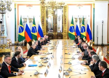 Беседа с Президентом Бразилии Луисом Инасио Лулой да Силвой. Фото: Сергей Бобылёв, РИА «Новости»