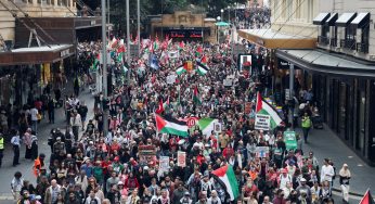 В Австралии прошли массовые акции в поддержку Палестины