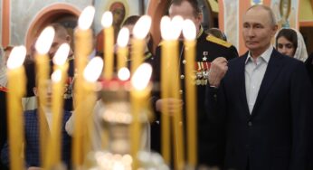 Путин поздравил россиян с Рождеством Христовым