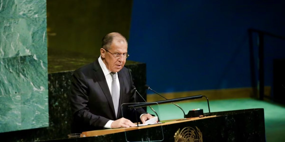 Сергей Лавров выступает на ГА ООН. 2017 год. Фото: Reuters