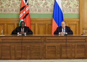 Сергей Лавров и Мусалия Мудавади. Фото: пресс-служба МИД России