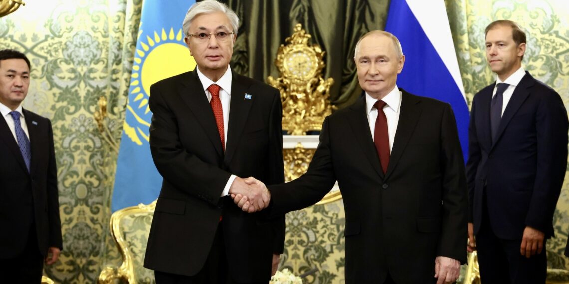 Владимир Путин и Касым-Жомарт Токаев. Фото: пресс-служба Кремля