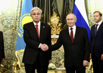 Владимир Путин и Касым-Жомарт Токаев. Фото: пресс-служба Кремля