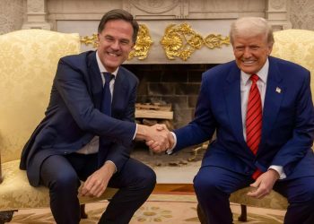 Марк Рютте и Дональд Трамп. Фото: пресс-служба НАТО