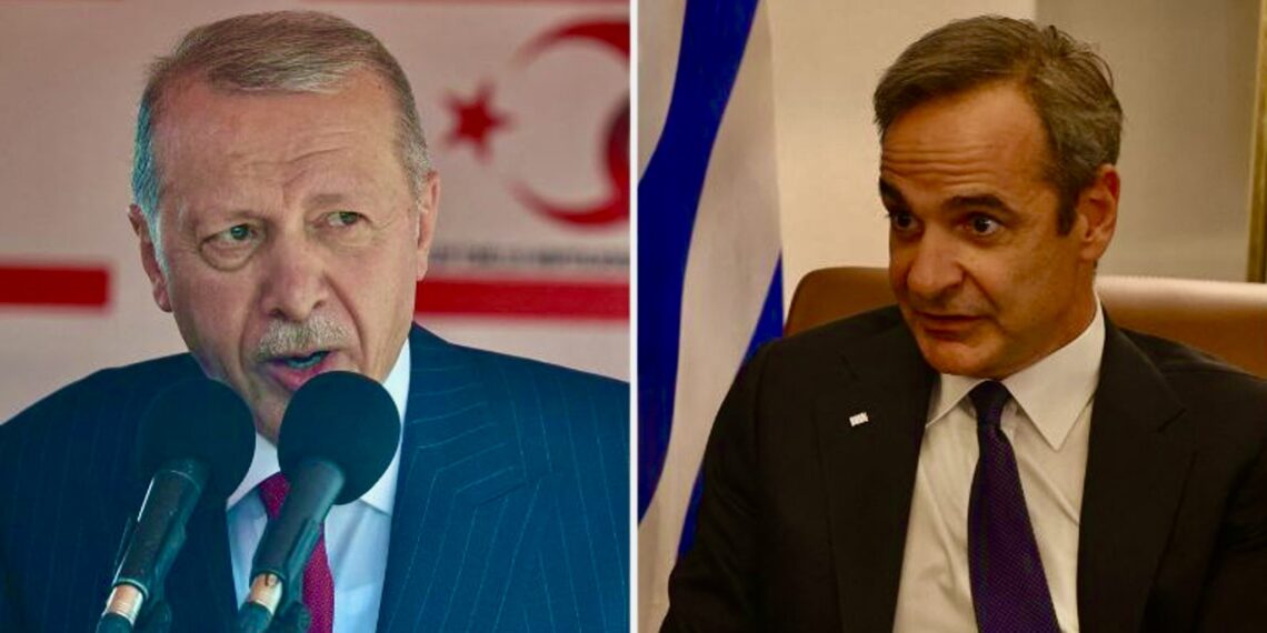 Тайип Эрдоган и Кириакос Мицотакис. Фото: Reuters
