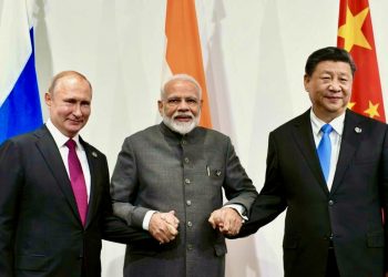 Владимир Путин, Нарендра Моди и Си Цзиньпин
