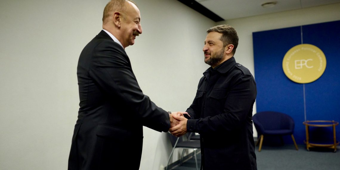 Ильхам Алиев и Владимир Зеленский. Фото: пресс-служба главаря бакинского режима