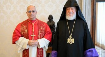 Католикос Арам I обсудил вопрос освобождения армянских политзаключенных на встрече с Папой Львом XIV