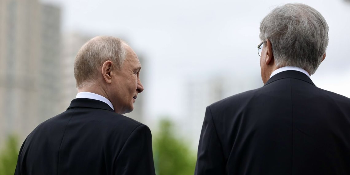 Владимир Путин и Касым-Жомарт Токаев. Фото: пресс-служба Кремля