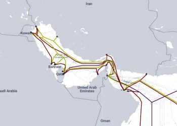 Карта интернет-кабелей: TeleGeography