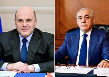 Премьер-министр РФ Михаил Мишустин и премьер Азербайджана Али Асадов. Фото: пресс-служба Правительства РФ