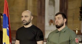 В Донецке создан армянский батальон имени маршала Баграмяна: ветераны Абхазии передали свое знамя добровольцам Донбасса